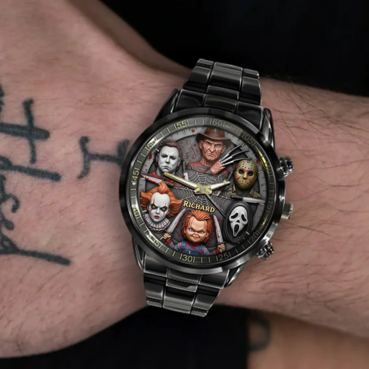 Orro Watch Legendary Horror Characters Watch, Personalized Gifts For Horror Movie ...