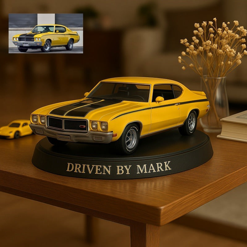 Custom Your Car Photo Cartoon Style Acrylic Plaque