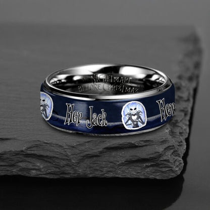 Horrow Skeleton x Halloween Silver Alloy Rings Gift For Fans
