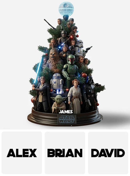 Dashing Through The Snow - Personalized The Force Custom Shaped Acrylic Plaque