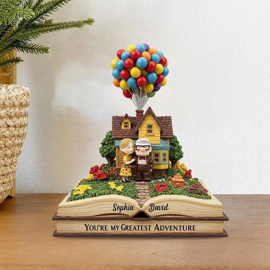 You Are My Greatest Adventure Flat Plaque. Old Couple Acrylic Plaque