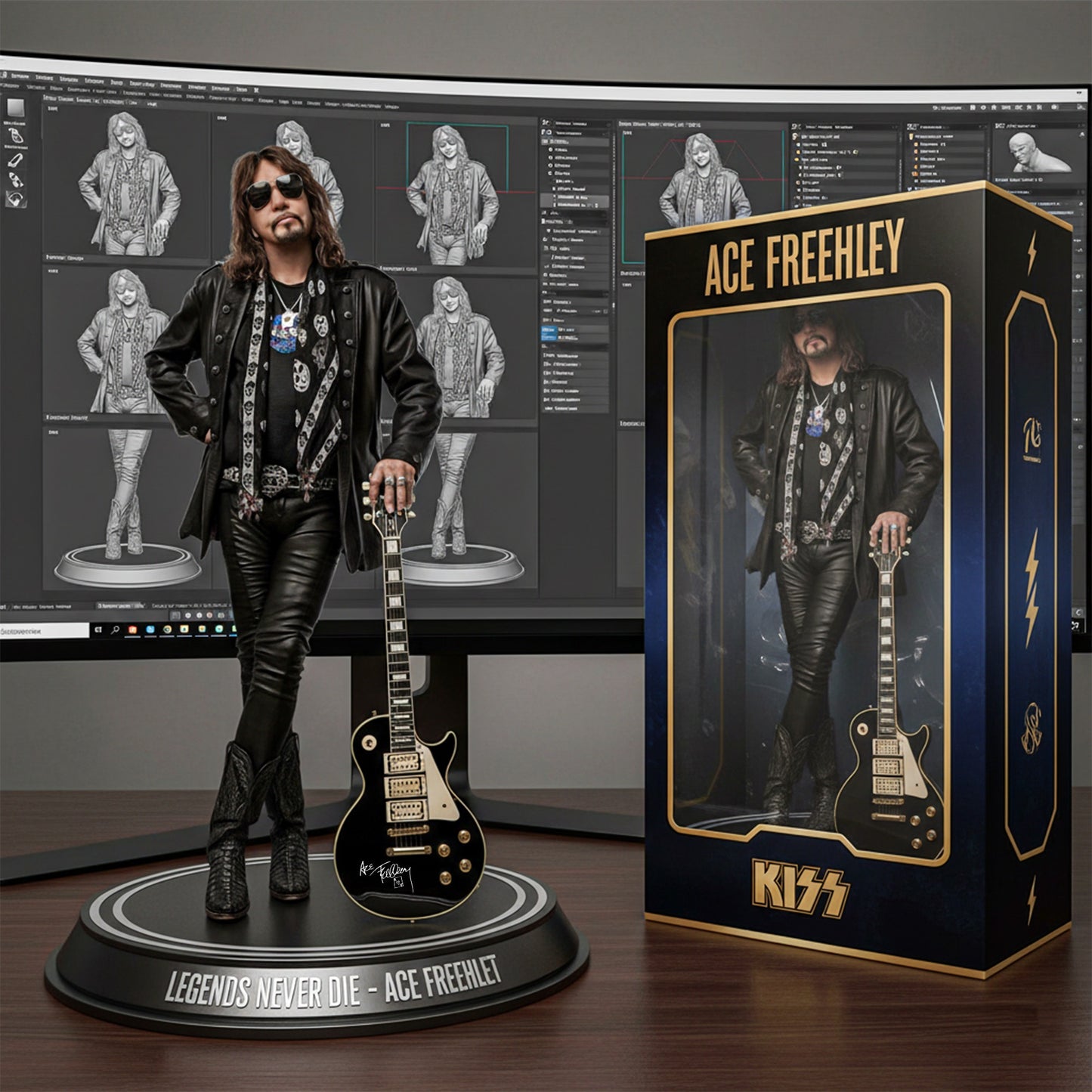 Rock Legend Tribute 3 - Trending Custom Shaped Acrylic Plaque