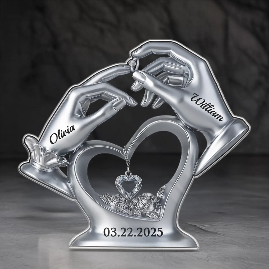 Custom Acrylic Plaque - Personalized Anniversary Wedding Gifts For Husband And Wife, Him And Her