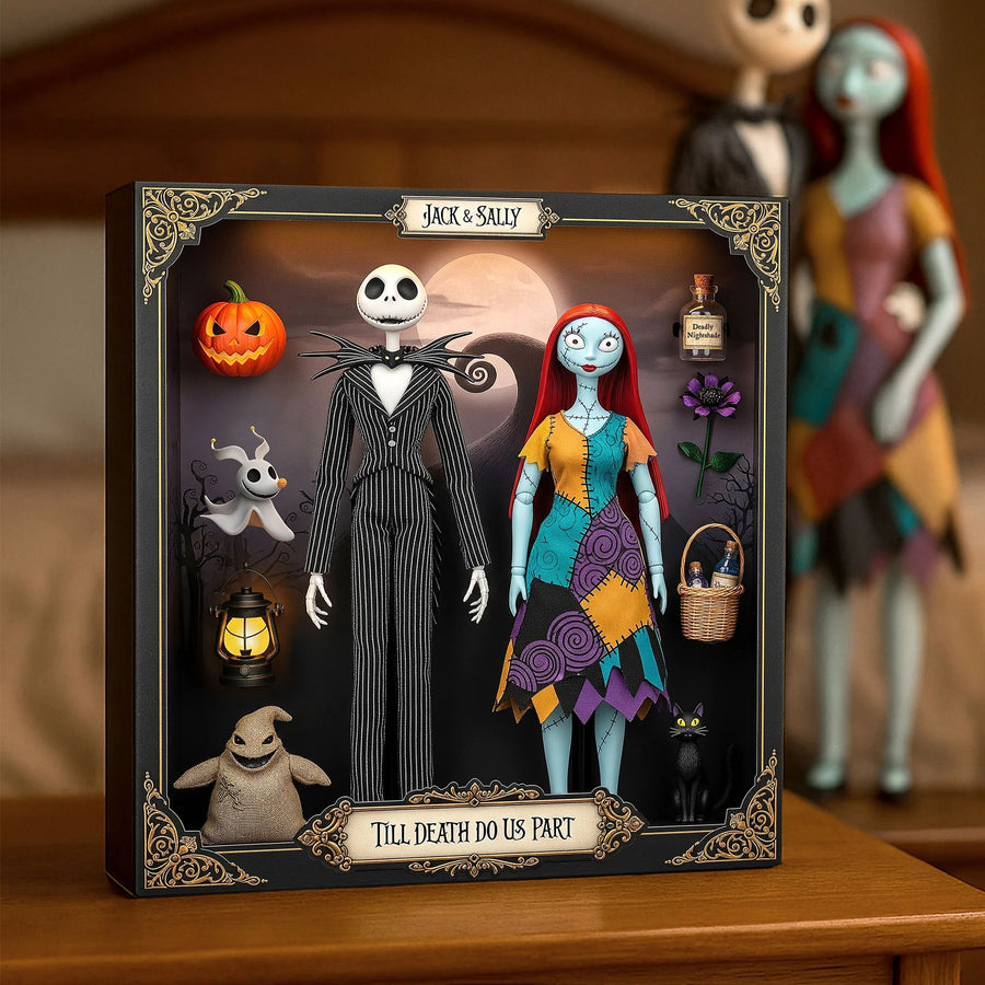 Spooky Couple Plaque - Personalized Gifts For Couple