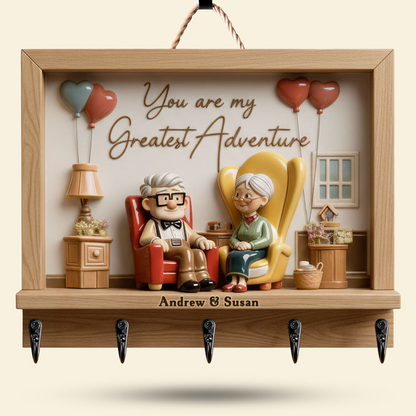 Romantic Couple Acrylic Key Hanger – Personalized Gifts For Couple