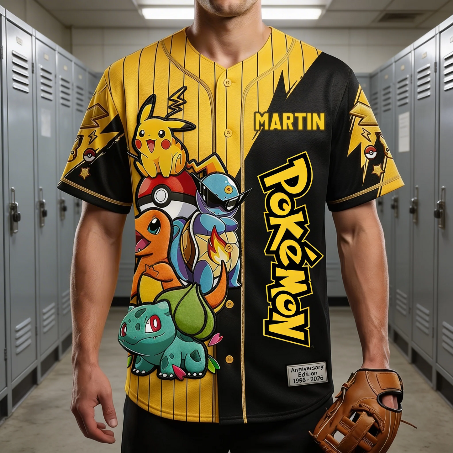 PoMo Celebrate 30 Years Of Catching Them All - Personalized Baseball Jersey