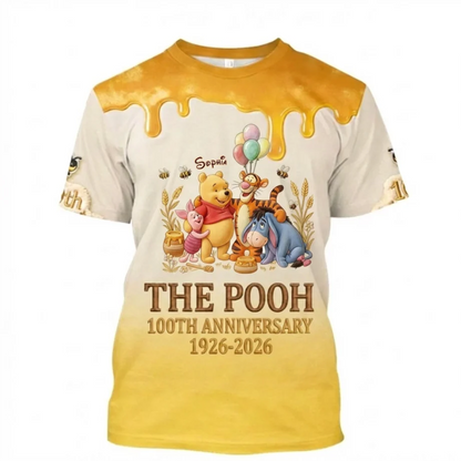Honey Bear Celebrate Our 100th Anniversary - Personalized All Over Shirt