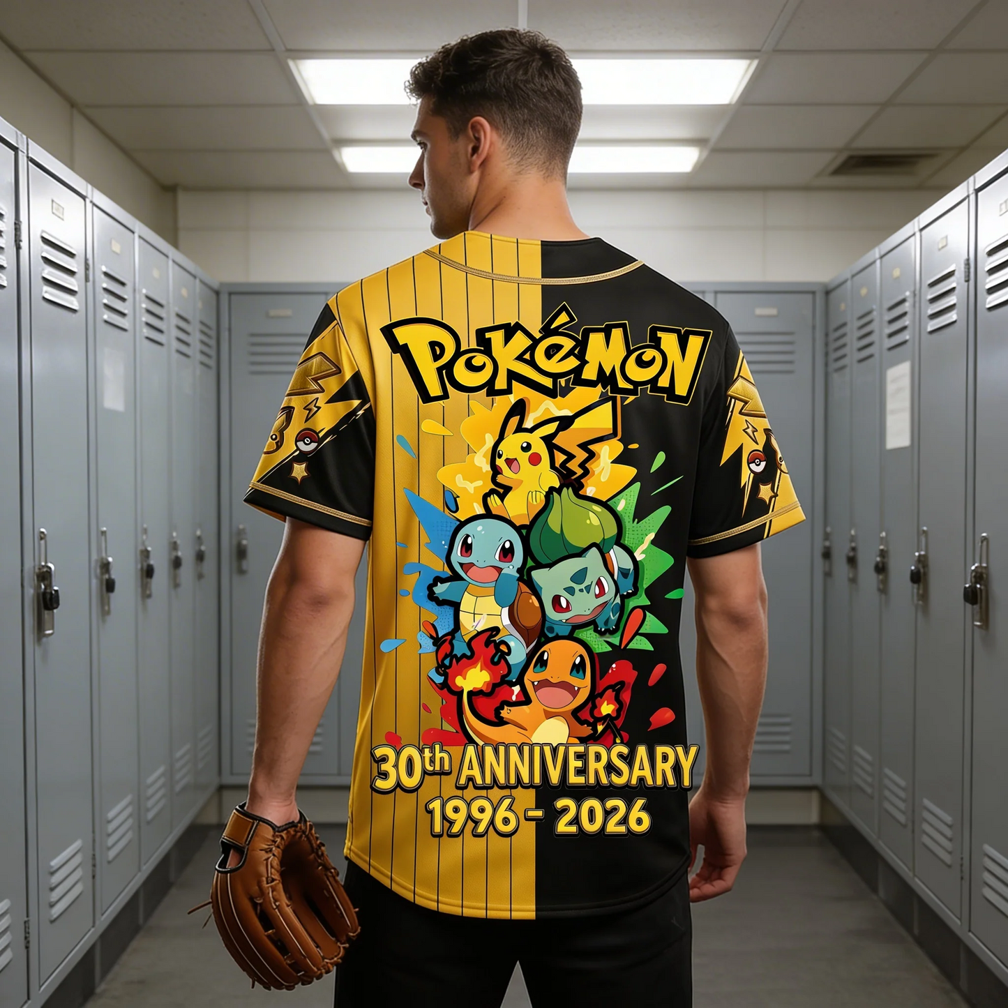 PoMo Celebrate 30 Years Of Catching Them All - Personalized Baseball Jersey