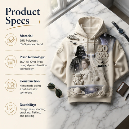 Dark Side 50th Anniversary - Personalized The Force Hoodie