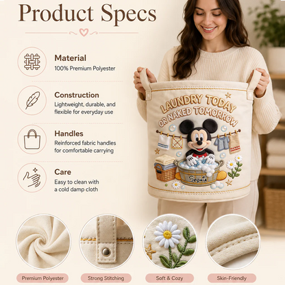Laundry Today - Personalized Mouse Storage Basket
