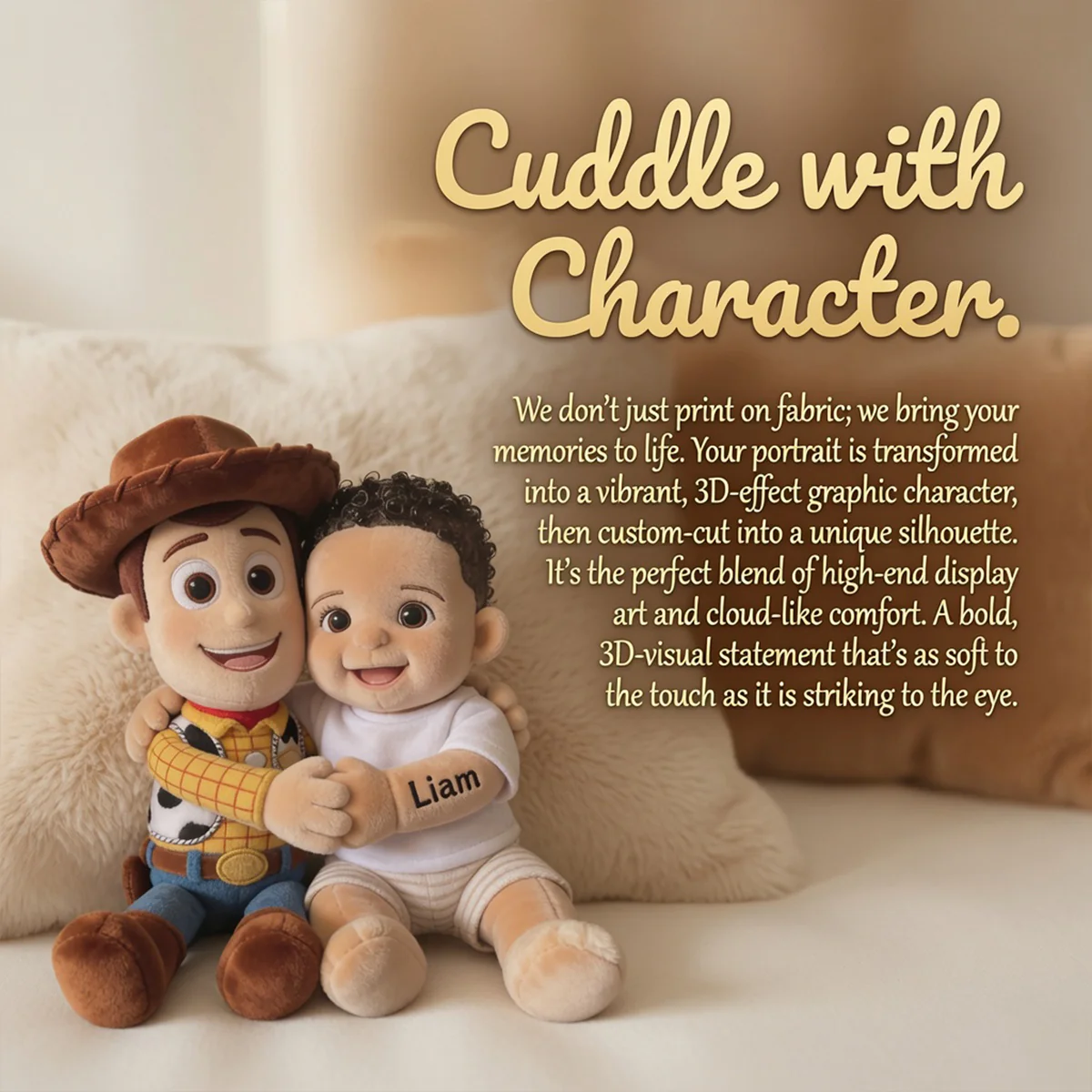 Galaxy And Western Buddy Toy - Personalized Movie For Kids Shaped Pillow
