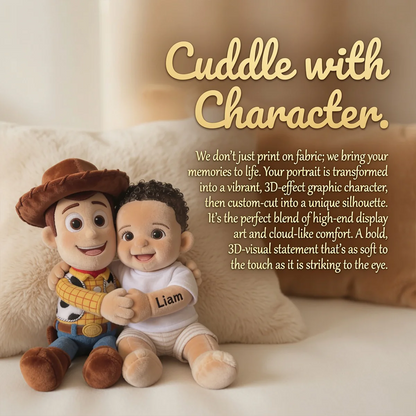 Galaxy And Western Buddy Toy - Personalized Movie For Kids Shaped Pillow