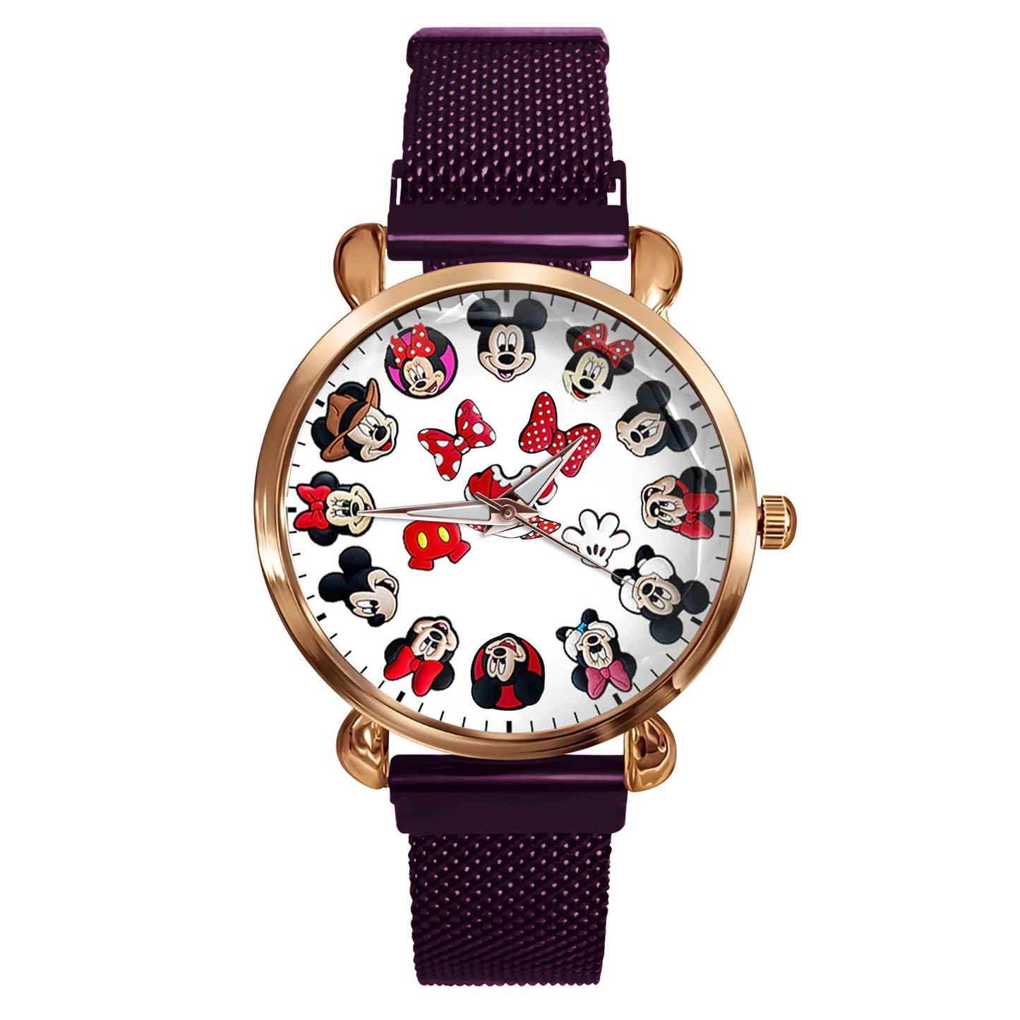 Mouse Happy Time - Personalized Mouse Women Hand Watch