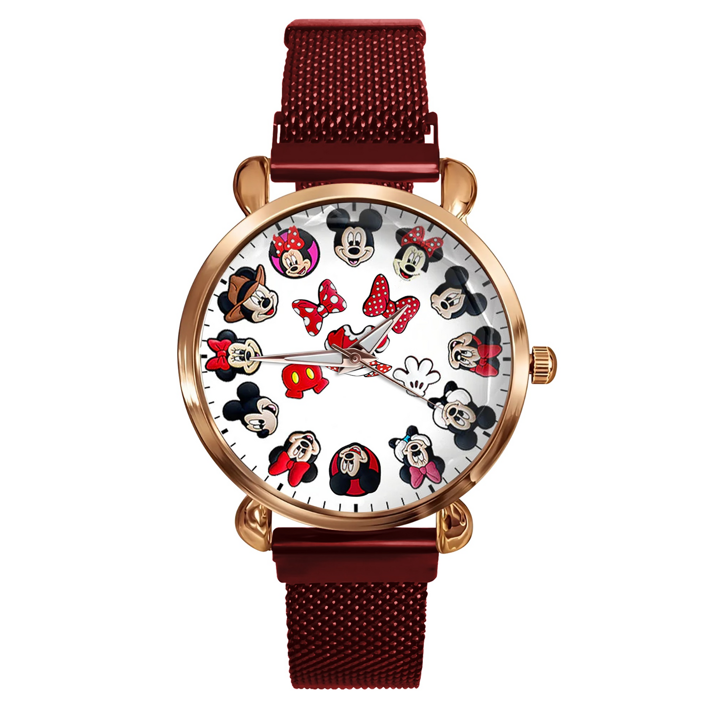 Mouse Happy Time - Personalized Mouse Women Hand Watch