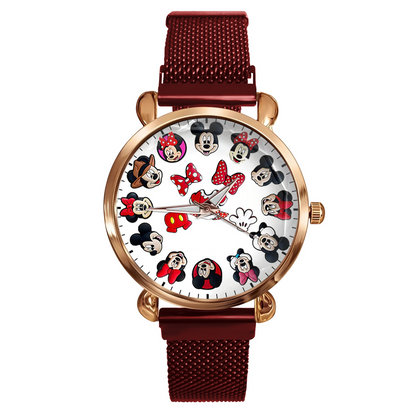 Mouse Happy Time - Personalized Mouse Women Hand Watch