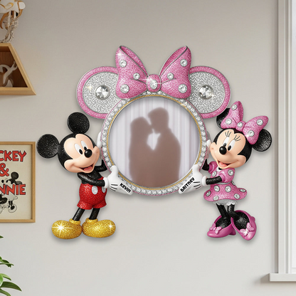Sweet Couple Wall Hanging Mirror Personalized Gifts For Couple