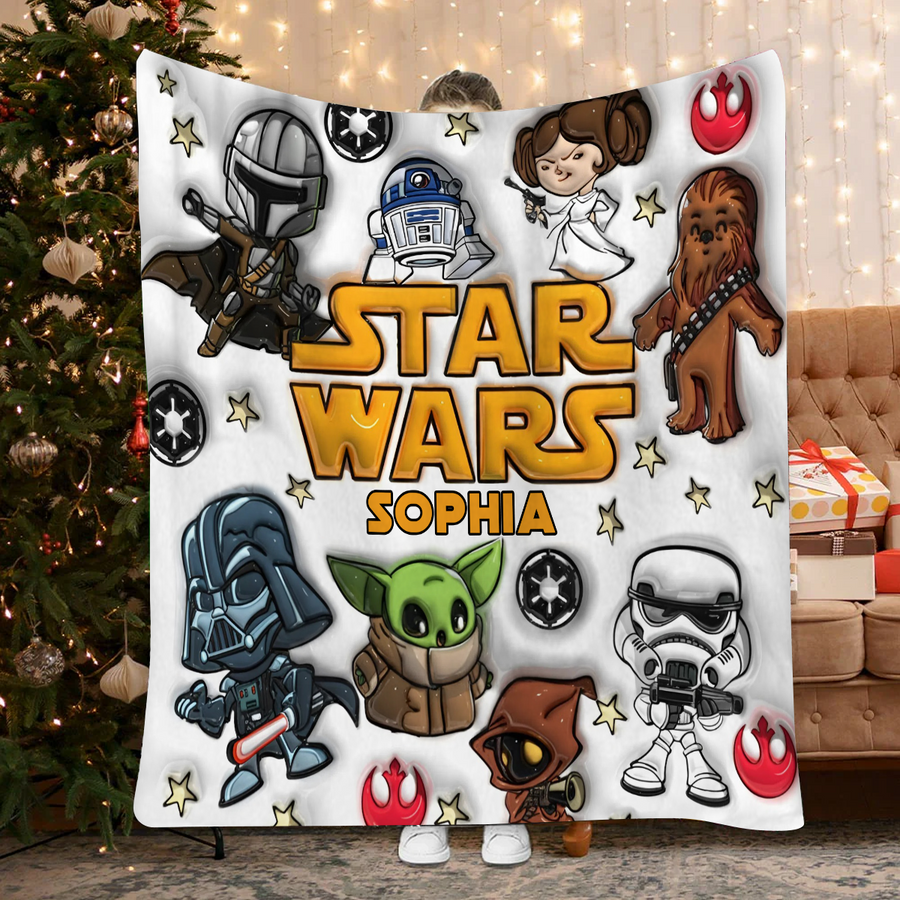 The Galaxy Force - Personalized Galaxy Blanket, Custom Name Gift