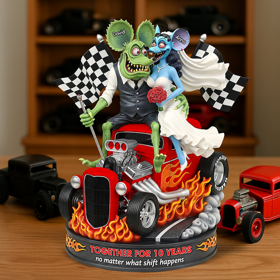 Anniversary On Hot Car Plaque - Personalized Gifts For Couple