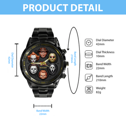 Horror Movie Villains Watch, Personalized Gifts For Horror Movie Fans