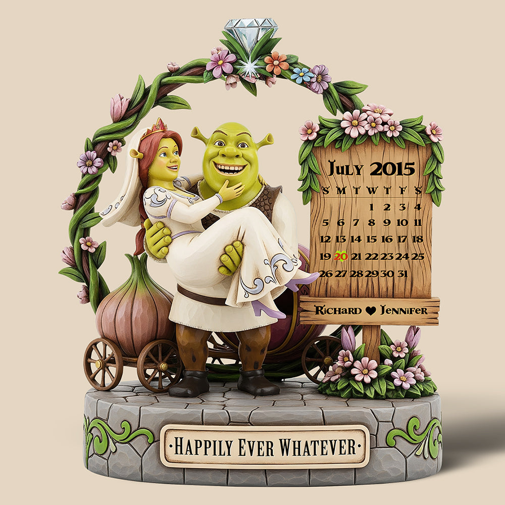 Happily Ever Acrylic Plaque - Personalized Gifts For Couple