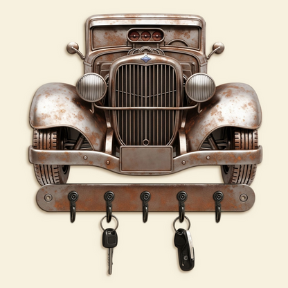 Hot Rod Key Hanger - Personalized Gifts For Hot Rod Lovers