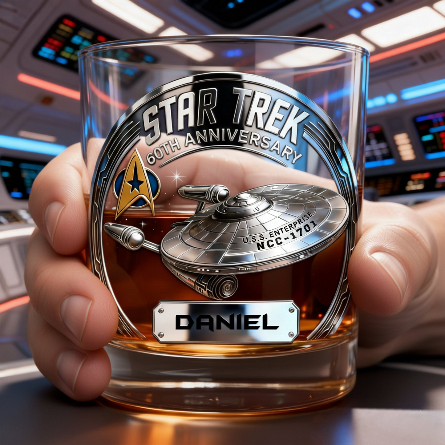 Sci-Fi Universe Round Glass - Personalized Gift For Fantasy Lovers
