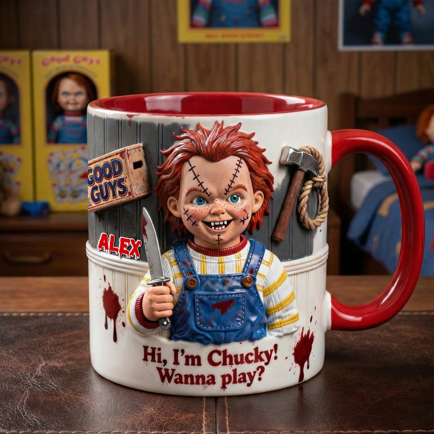 Horror Villain Accent Mug - Personalized Gifts