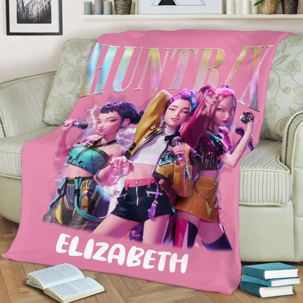 Kpop Hunters - Personalized Kpop Anime Blanket