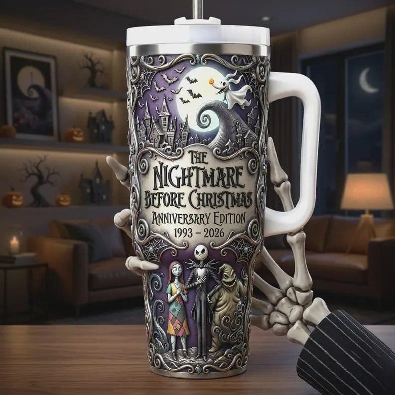Spooky Christmas Town - Personalized Nightmare Insulated Tumbler