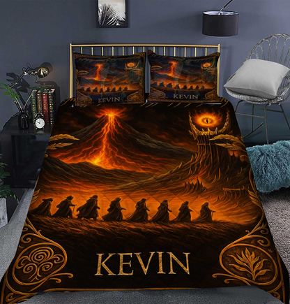The One to Rule Them All - Personalized The Dark Lord Quilt Set