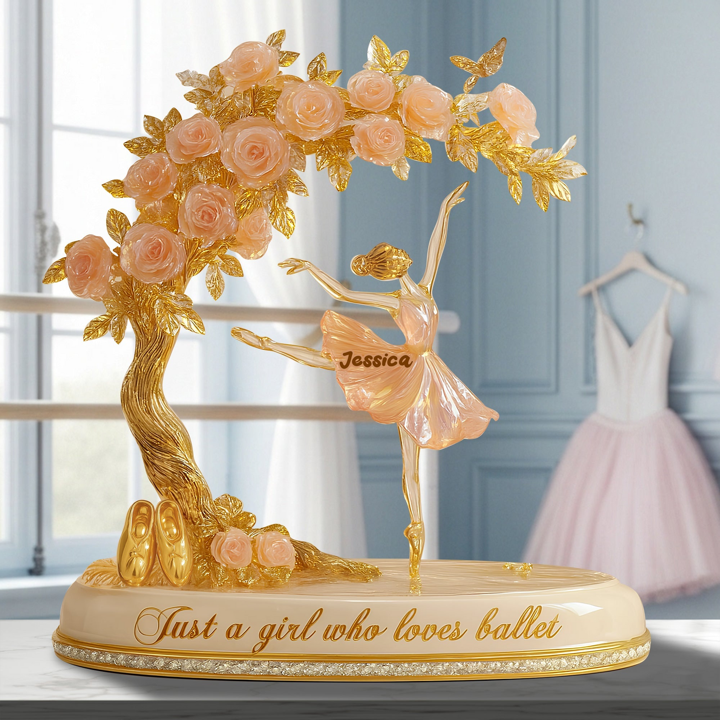Dreamy Ballet Girl Acrylic Plaque - Personalized Gifts For Ballerina