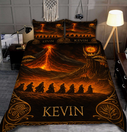 The One to Rule Them All - Personalized The Dark Lord Quilt Set