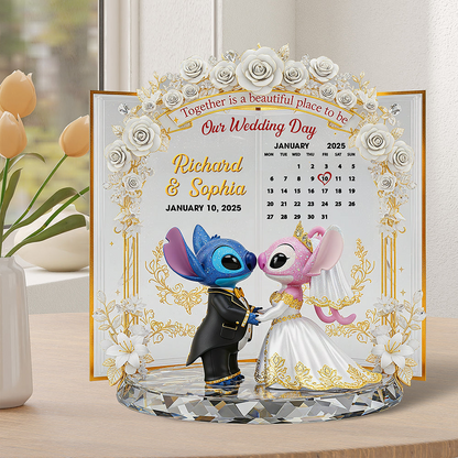 Wedding Couple Plaque - Personalized Gifts For Couple