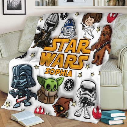 The Galaxy Force - Personalized Galaxy Blanket, Custom Name Gift