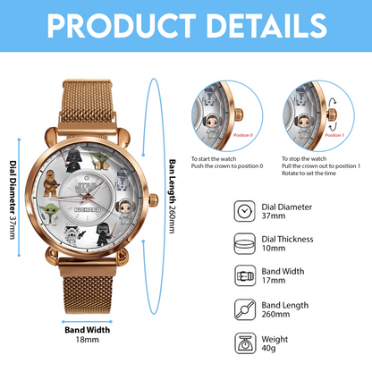 The Galaxy Force - Personalized Ohana Hand Watch