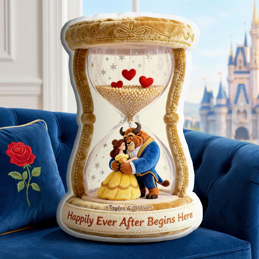 Romantic Fairytale Couple Pillow - Personalized Gift For Couples