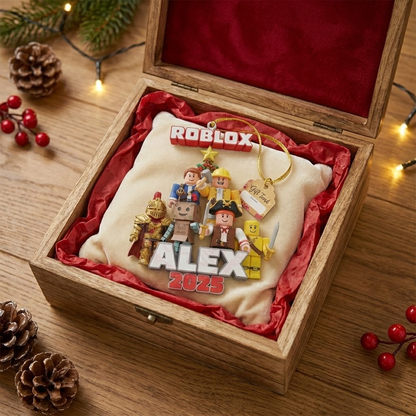 Build Your Adventure – Personalized Gamer Custom Shaped Acrylic Ornament