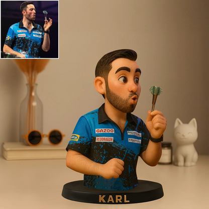 Custom Darts Photo Pixar Cartoon Style Acrylic Plaque