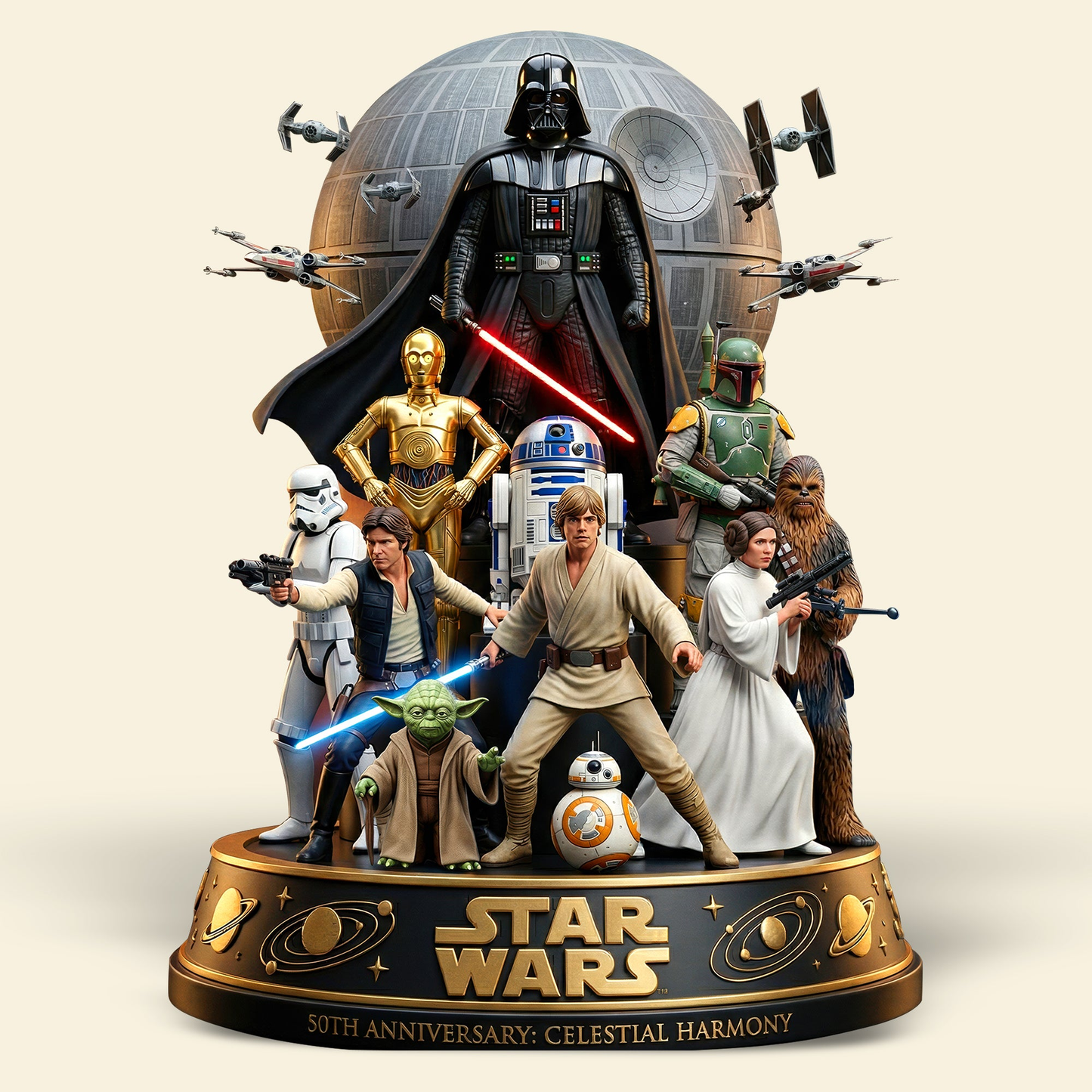 Futuristic Space - Personalized The Force Custom Shaped Acrylic Plaque