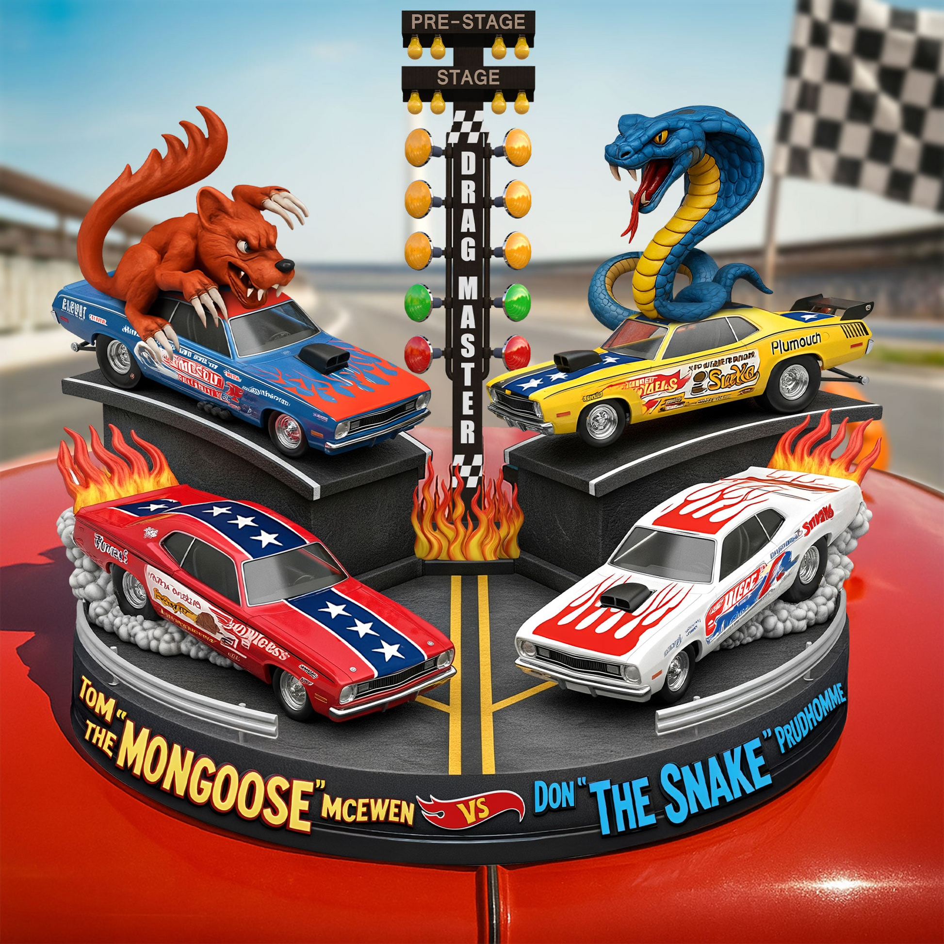 Drag Racing Plaque, Personalized Gifts For Racing Fans – Pawsunday