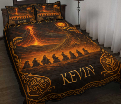 The One to Rule Them All - Personalized The Dark Lord Quilt Set