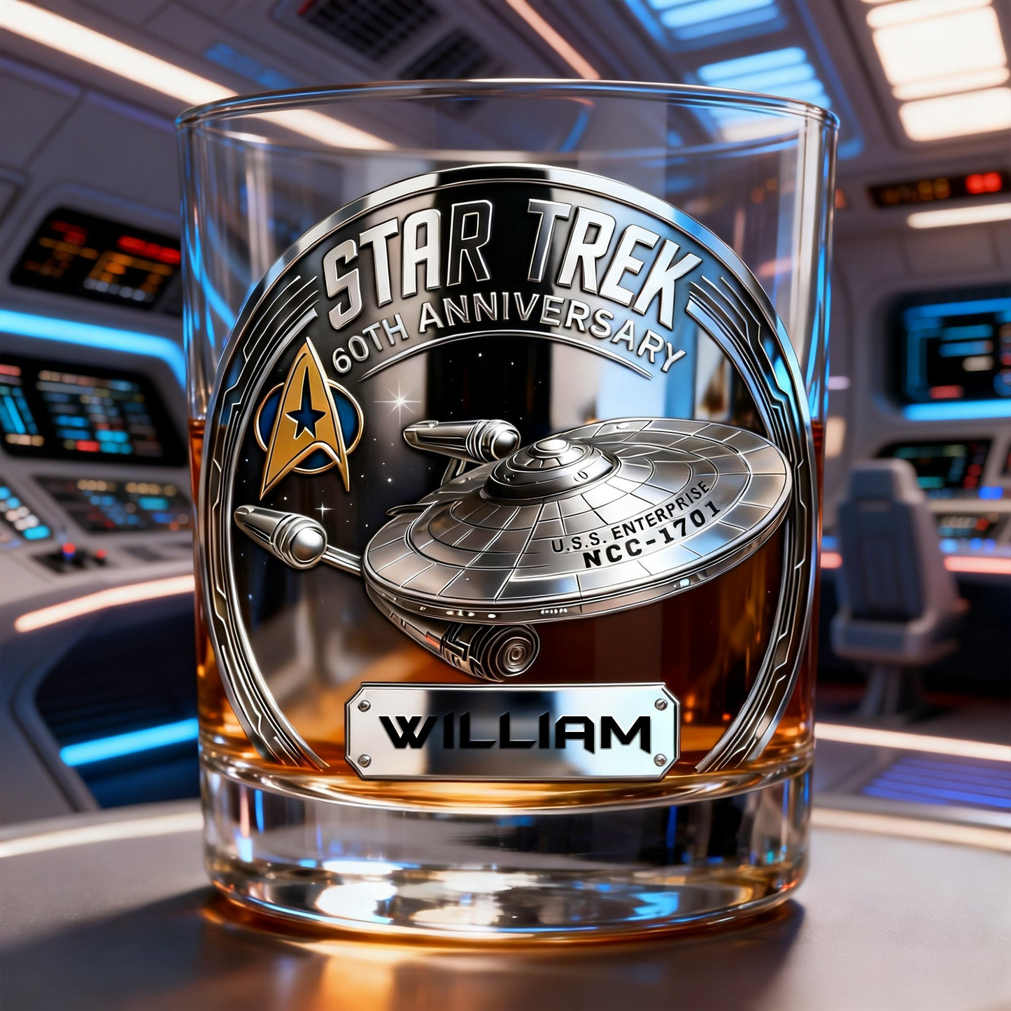 Sci-Fi Universe Round Glass - Personalized Gift For Fantasy Lovers