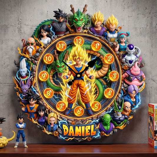 Legendary Seven Balls Acrylic Wall Clock Personalized Gifts