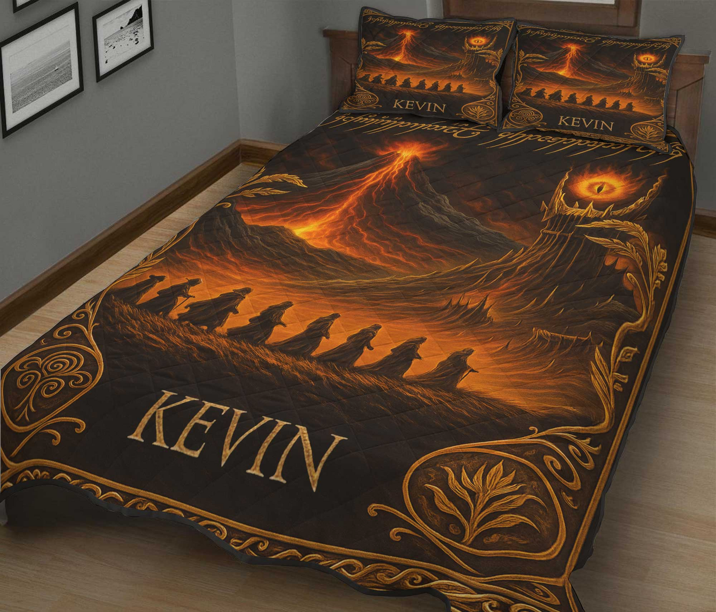 The One to Rule Them All - Personalized The Dark Lord Quilt Set