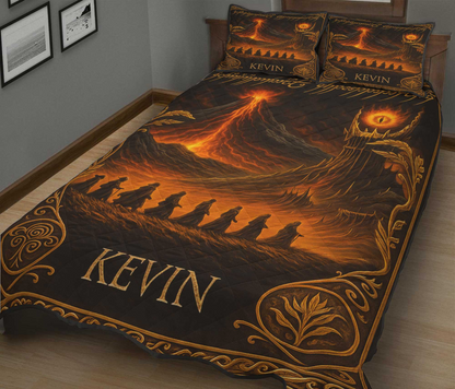 The One to Rule Them All - Personalized The Dark Lord Quilt Set