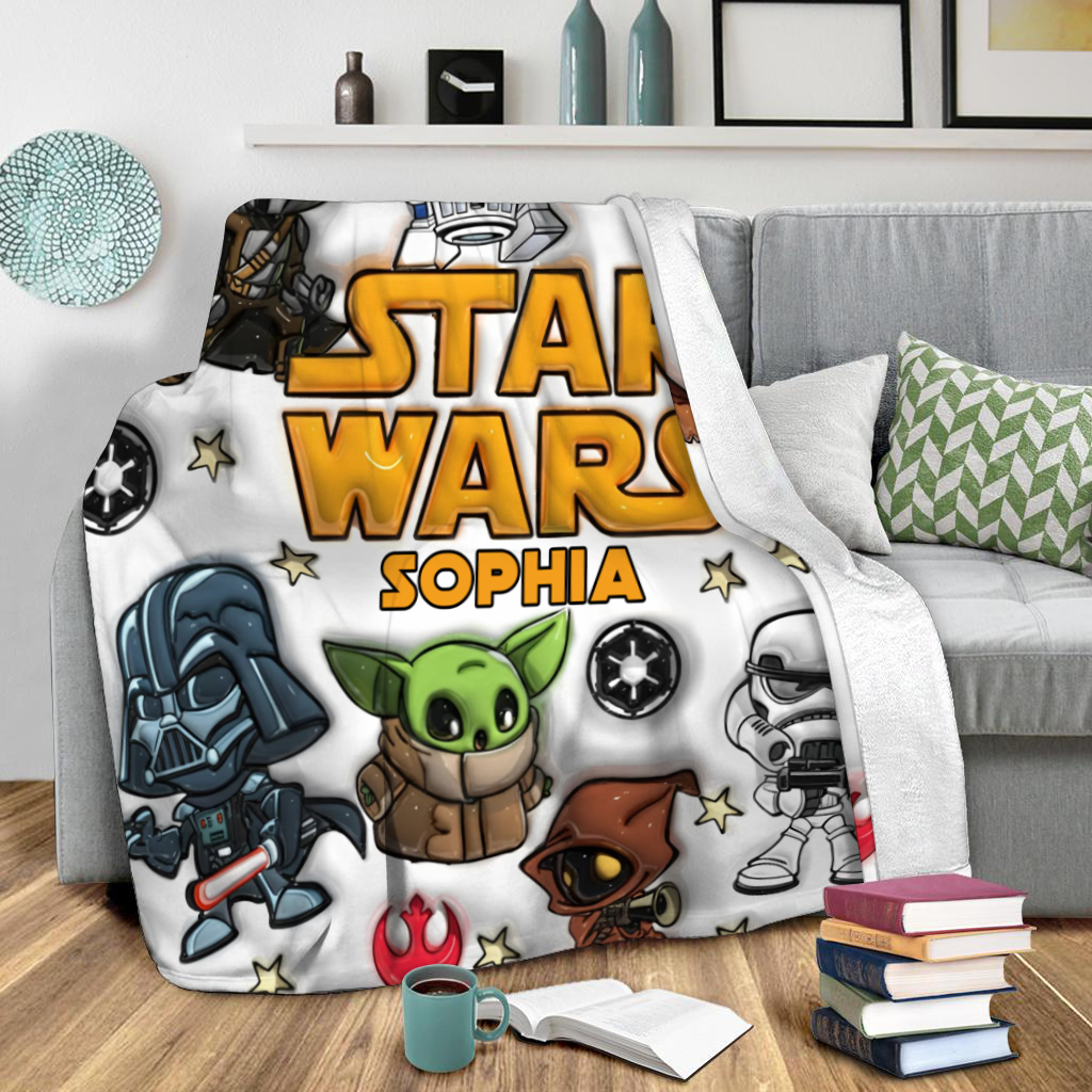 The Galaxy Force - Personalized Galaxy Blanket, Custom Name Gift