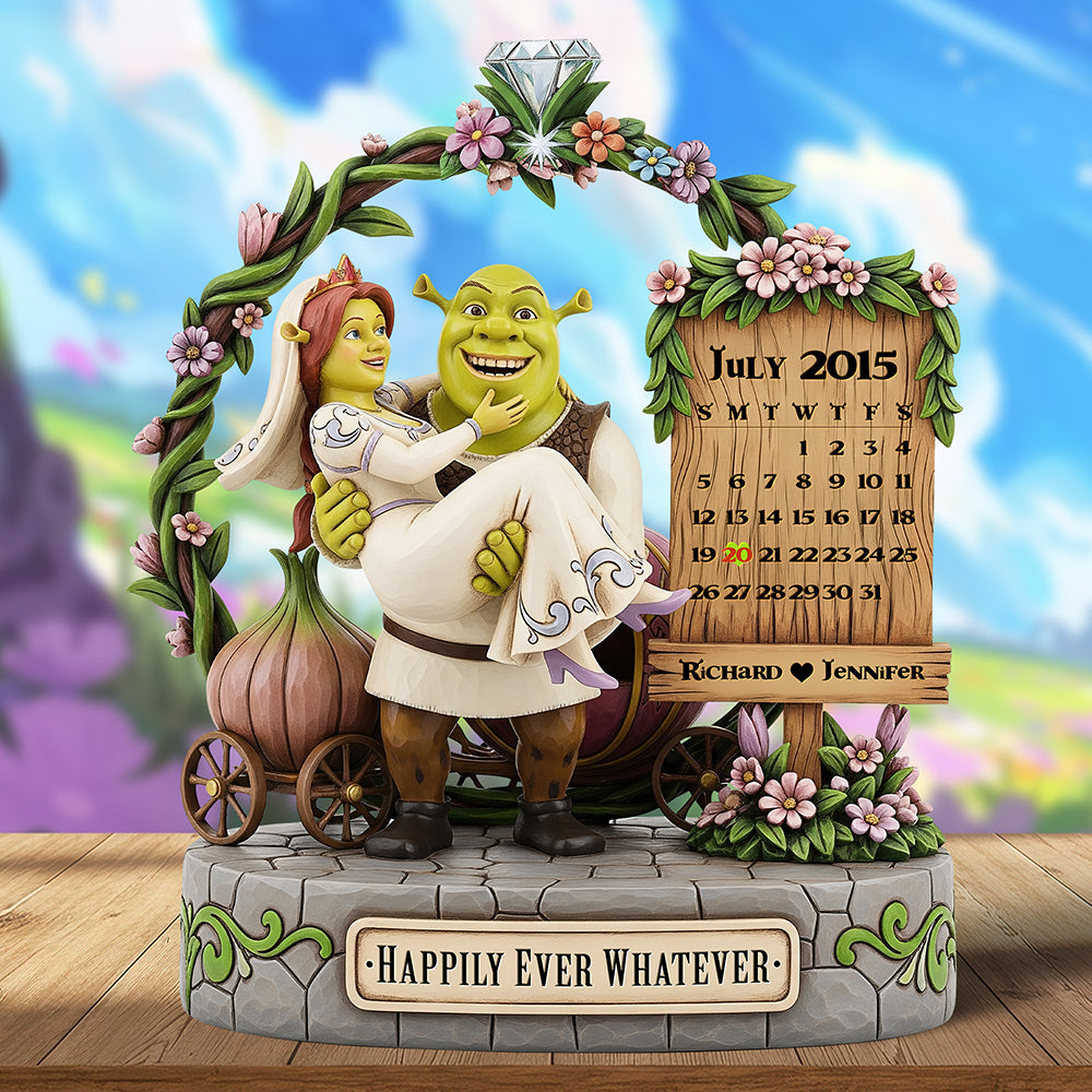 Happily Ever Acrylic Plaque - Personalized Gifts For Couple