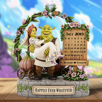 Happily Ever Acrylic Plaque - Personalized Gifts For Couple