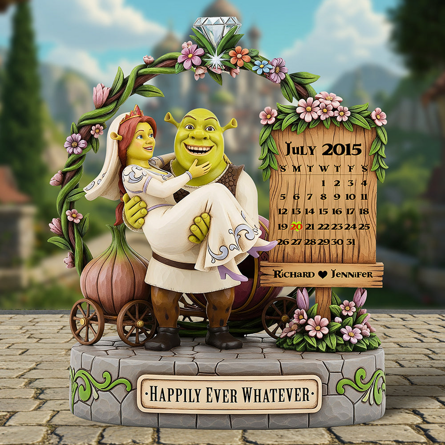 Happily Ever Acrylic Plaque - Personalized Gifts For Couple