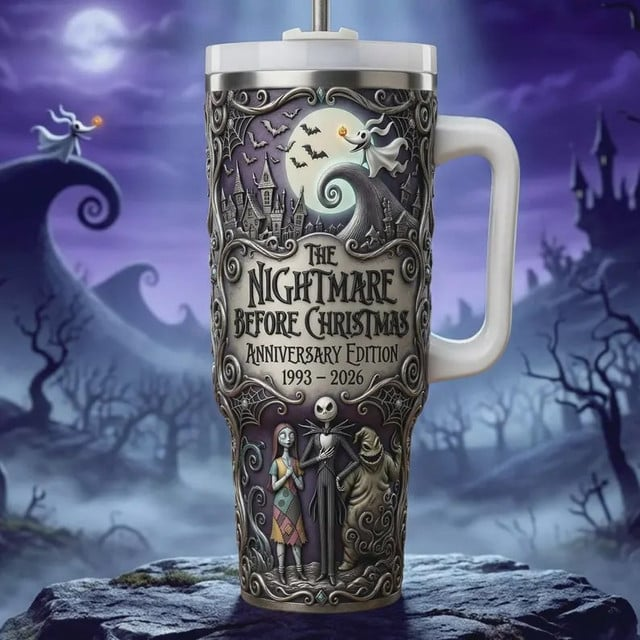 Spooky Christmas Town - Personalized Nightmare Insulated Tumbler